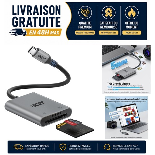 Lecteur cartes microsd - sd,