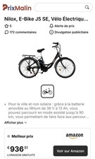 NEUF !!!  NILOX, E-BIKE J5 SE