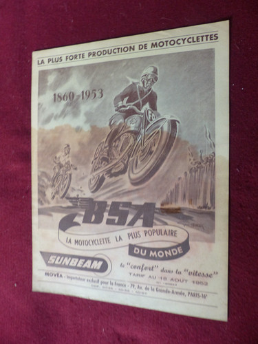 Catalogue tarif moto - tarif, bsa