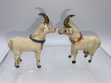 Santon  creche  Moutons laineux  Chèvres PUTZ  6,5 cm de haut no Devineau