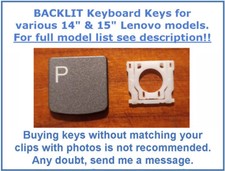 LELO02 BACKLIT Keyboard KEYs for various 14" & 15" Lenovo Ideapad & Yoga models