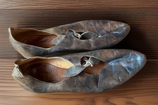 Cydwoq Vintage EU 40/US 10 brown leather kitten heels bow tie