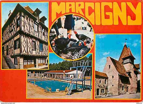 Carte postale marcigny - postale,