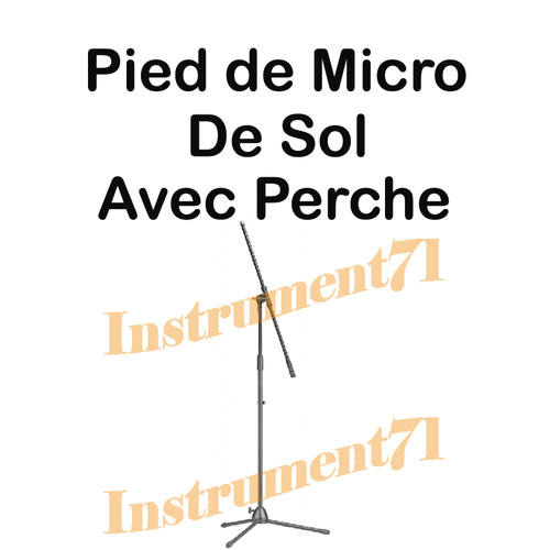 Pied micro avec perche - micro,