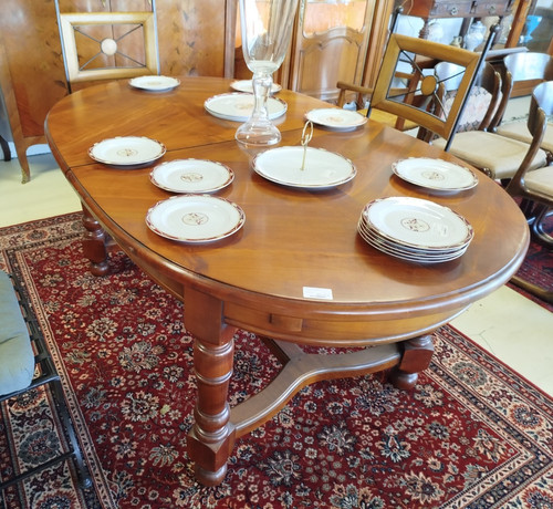 Table ovale bois 107 - table,