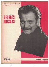 L ORAGE - PARTITION DE GEORGES BRASSENS (1960) CHANSON - PAROLES ET MUSIQUE