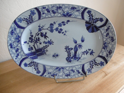Plat ovale faience creil - faience,