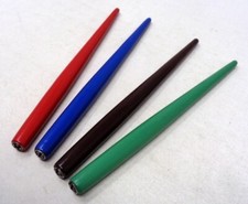 Joli lot de 4 portes-plume anciens en bois