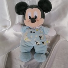 Doudou souris Mickey, bleu