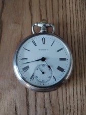 Montre Gousset Zenith Argent