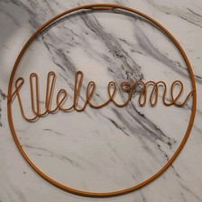 Wall Decor Metal (Welcome) Hanging Mural Minor Wear
