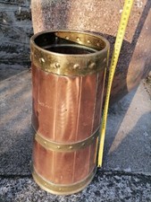 Porte Parapluie en Cuivre et Laiton  _ porte parapluie en forme de charnier