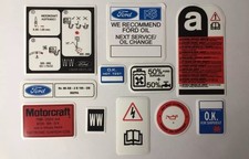 Escort RS Turbo S2 86-88 Early Engine Bay Decal set - sticker set RST