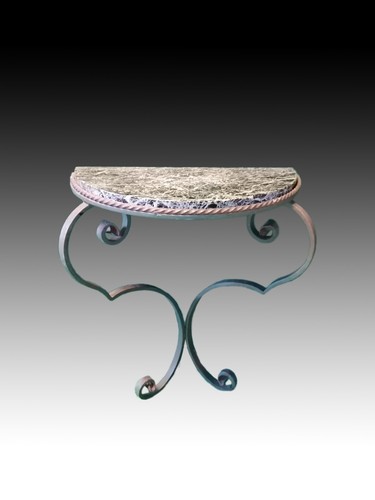 Console fer forgé - console, et
