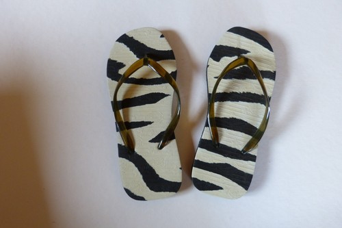 Tongs zebre mixte taille - tongs,