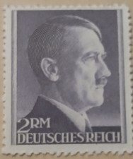 Timbre Reich allemand timbres Adolf Hitler MNH 2 RM Reichsmark WW2