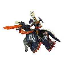 Papo Fantasy World Skull Warrior MASTER & skull DRAGON Horse Figurine Skeleton 