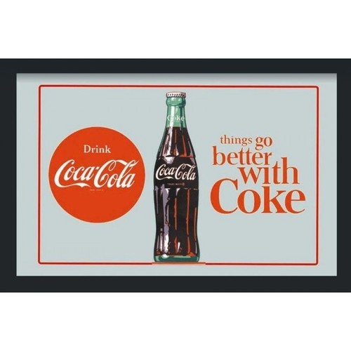 Cadre miroir coca cola 20 - 30, x