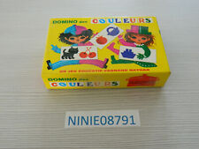 Vintage Fernand NATHAN COMPLETE COLOR DOMINO GAME Educational Game