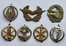 Superbe LOT DE 7 INSIGNES MILITAIRES divers DRAGO A. BERTRAND COINDEROUX OLC