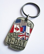 PORTE CLES  DOG TAG D DAY