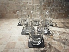 LOT DE 6 VERRES À BIÈRE CARLSBERG 50 CL AVEC 6 SOUS BOCKS NEUF