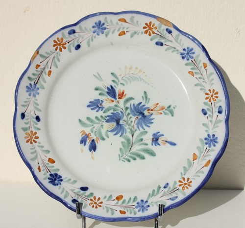 Assiette ancienne faience - ancienne, en