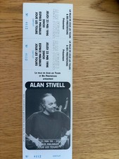 billet ticket place de concert  ALAN STIVELL