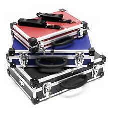 Alu lot valises Caisse Alu Valise Alu Boite à outils 3 valises noir bleu rouge
