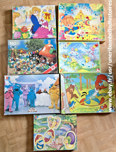 Lot puzzles dessins animés - lot, puzzles,