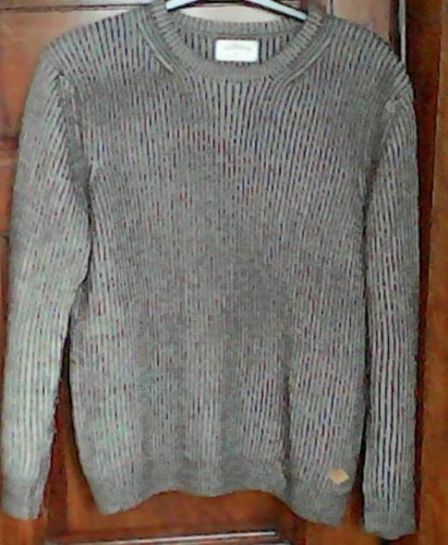 Pull gris rayé lee - gris,