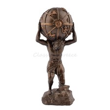 Statue Grecque Atlas 6,69" 17