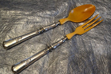 couverts à salade argent art