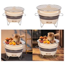 Ancien poêle en argile, ventilation, barbecue au charbon de bois pour