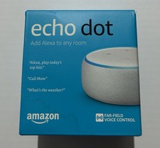 Amazon Echo Dot 3rd Gen White With Bluetooth Speaker