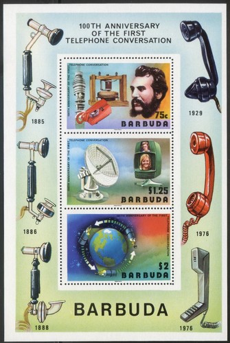 Barbuda 1977 mnh centenary of - mnh**centenary,