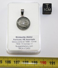 1 Aletai Leather Cord Meteorite Pendant Necklace (China - 003**)