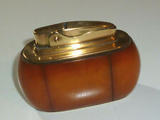 ROWENTA BRIDGE Vintage Ambre / Ambre Automatique Table Briquet - Allemagne Rare