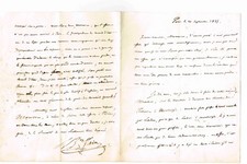 THE BARON FAIN (FORMER SECRETARY OF NAPOLEON) CREATES A ROAD IN THE LOIRET