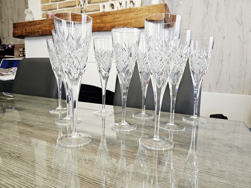 Flûtes champagne cristal - a,