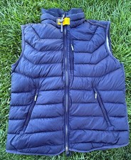 PARAJUMPERS PERFECT Men's Down Vest Super Light Weight Navy Blue Sz Large
