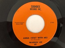 New Orleans Northern Soul 45 WARREN LEE Anna/You'll Be Sorry SOUNDEX hear