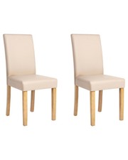 Lot de 2 Chaises en Cuir PU