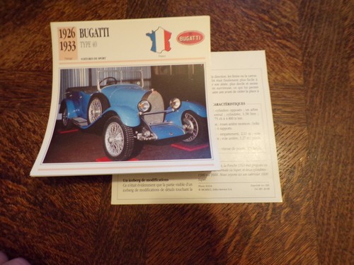 Fiche card carte car - fiche,