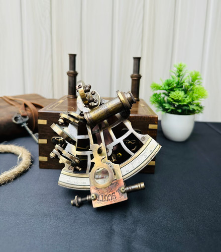 Ancien sextant nautique - , 5"