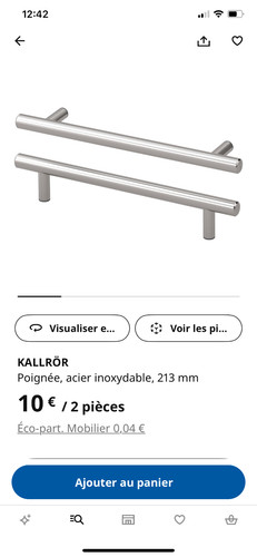 Poignée kallror 213 - poignée, ikea