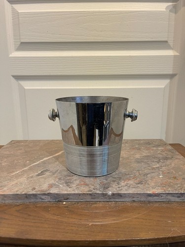 Ancien seau champagne inox - seau,