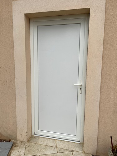 Portes service pvc blanc - service,