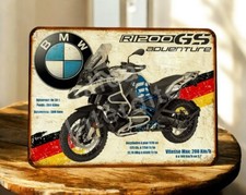 plaque métal vintage BMW R1200 GS Adventure