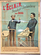 Affiche publicitaire L'ECLAIR